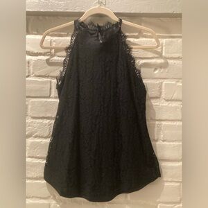 Berryou Black lace top, Size Medium